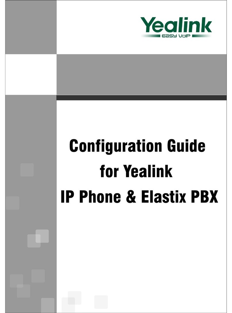 Yealink Elastix PBX User manual
