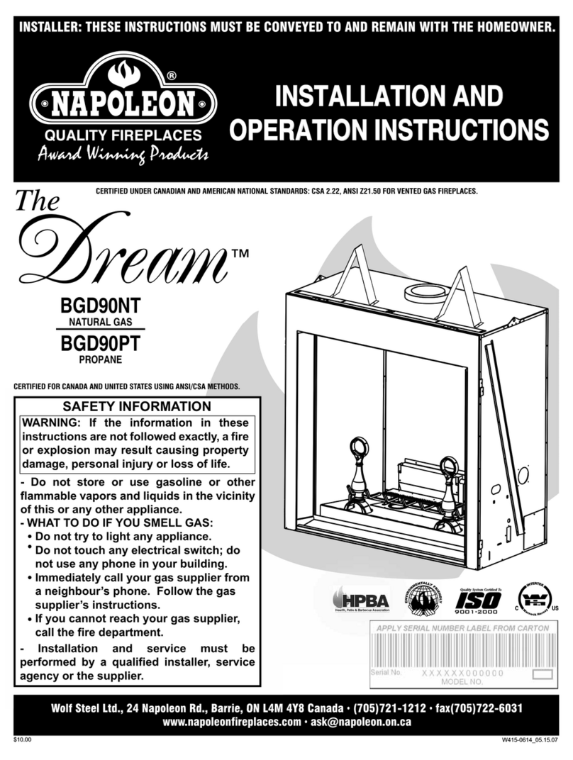 Napoleon BGD90NT User manual