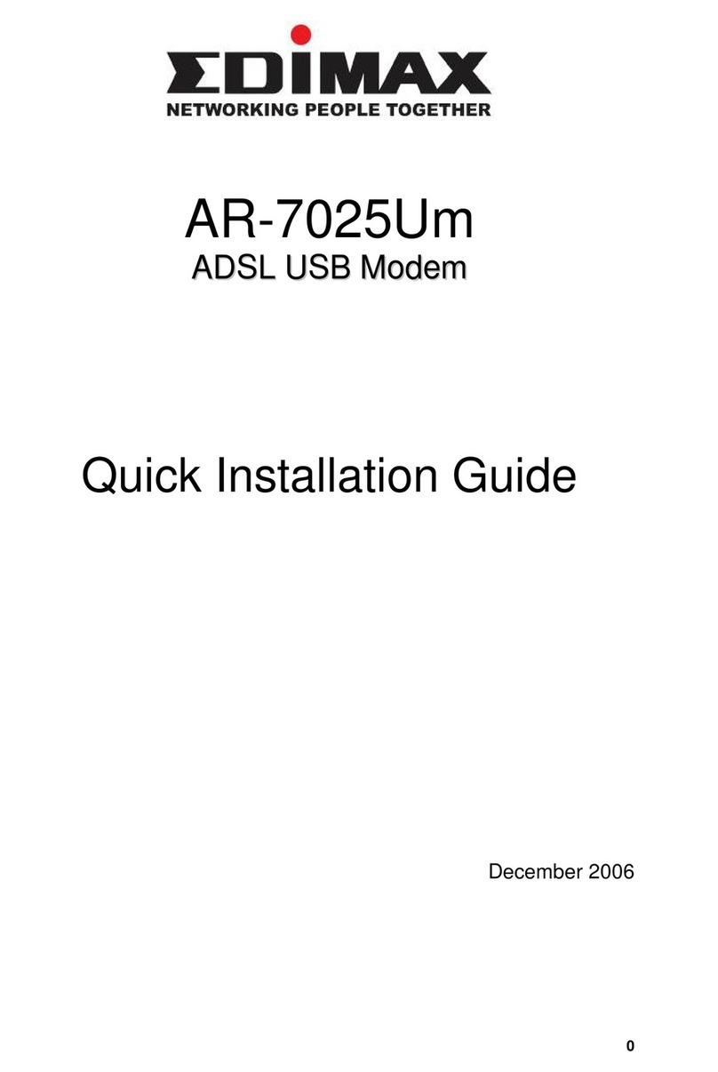 Edimax AR-7025Um Quick installation guide