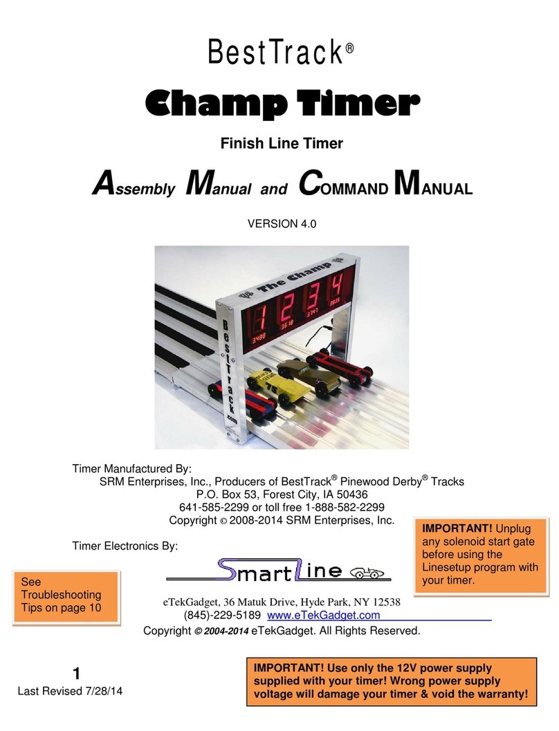 BestTrack Champ Timer Command manual