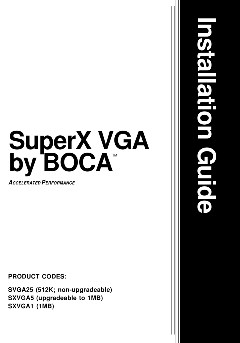 Boca SuperX VGA board installation guide