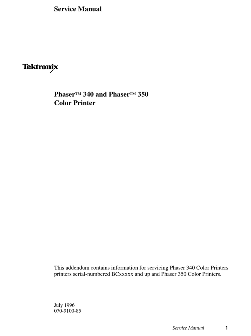Tektronix Phaser 340 User manual