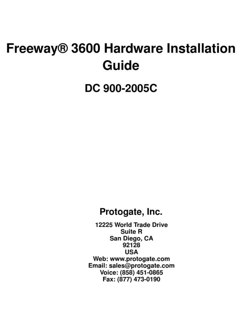 Protogate Freeway 3600 Manual