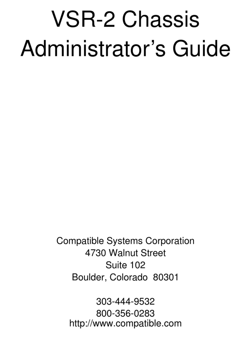 Compartible Systems Corporation VSR-2 Administrator's guide Compartible Systems Corporation VSR-2 Administrator's guide