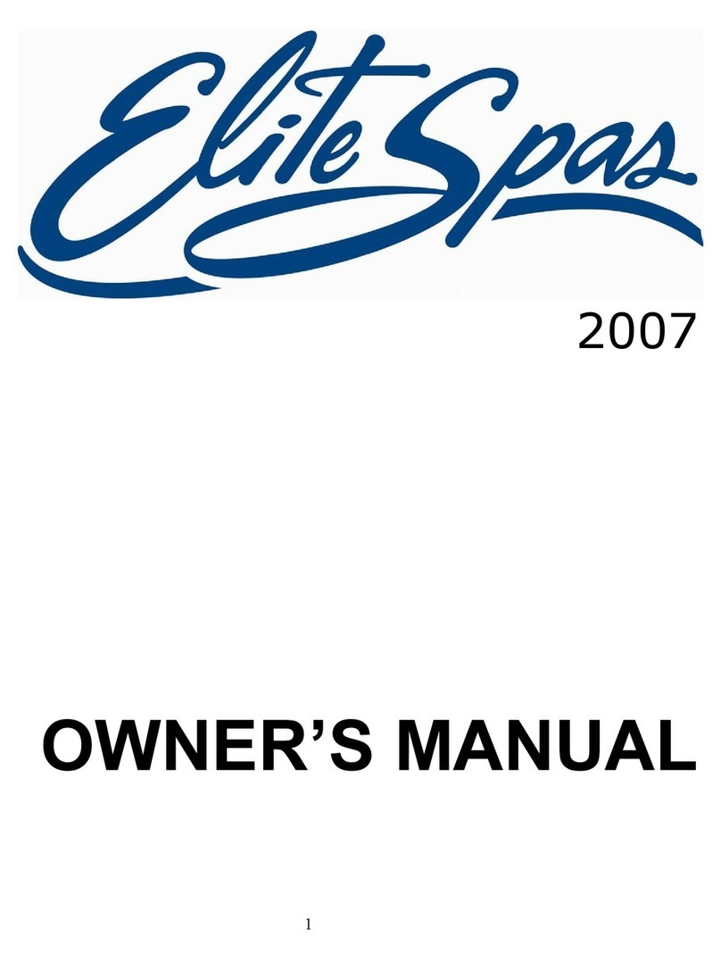 MAAX 2007 Elite spas owner's manual