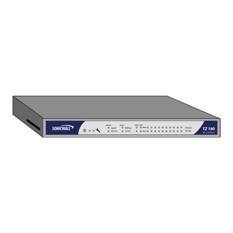 SonicWALL TZ 190 User manual
