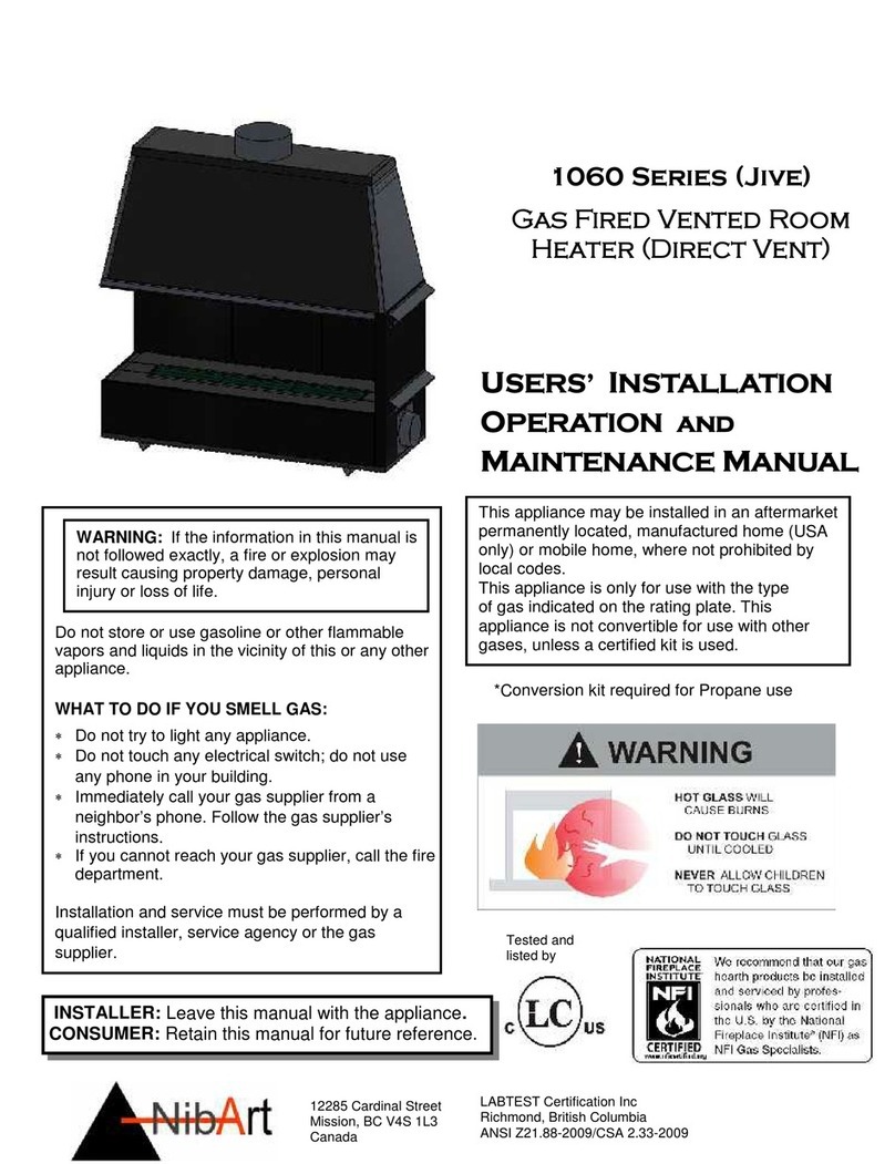 Nibart 1060 Series User's installation, operation and maintenance manual