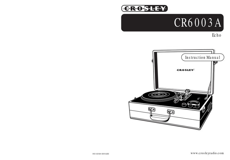 Crosley CR6003A Echo instruction manual