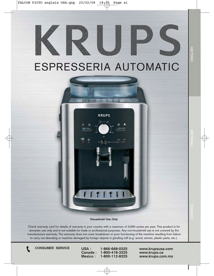 Krups ESPRESSERIA AUTOMATIC User manual