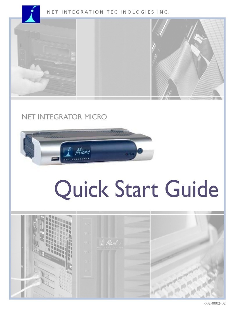 NET INTEGRATION MICRO quick start guide NET INTEGRATION MICRO quick start guide