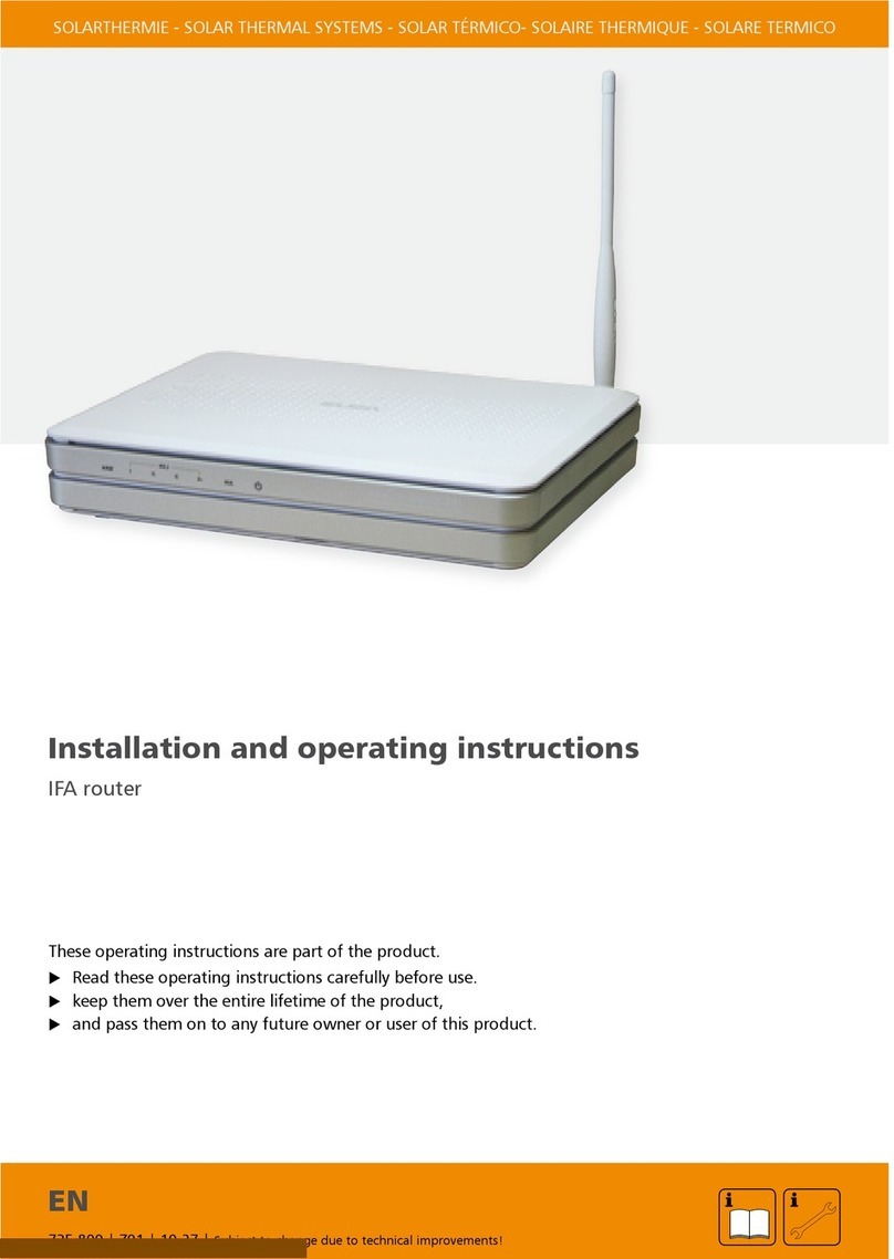 Steca TK RW-2 Installation and operating instructions