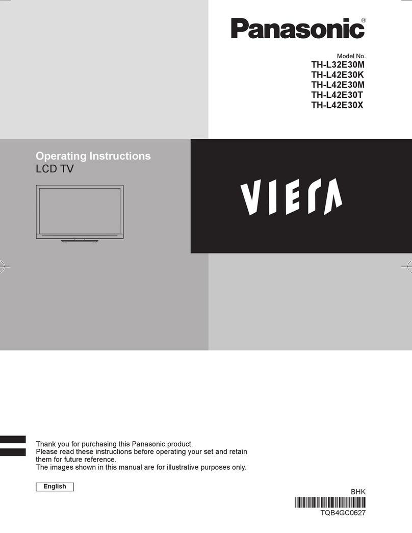 Panasonic Viera TH-L42E30K User manual