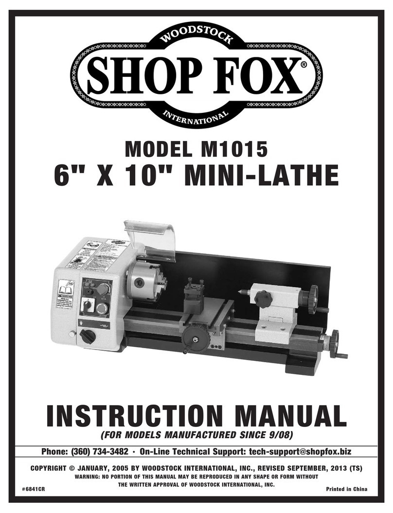 Shop fox M1015 instruction manual Shop fox M1015 instruction manual