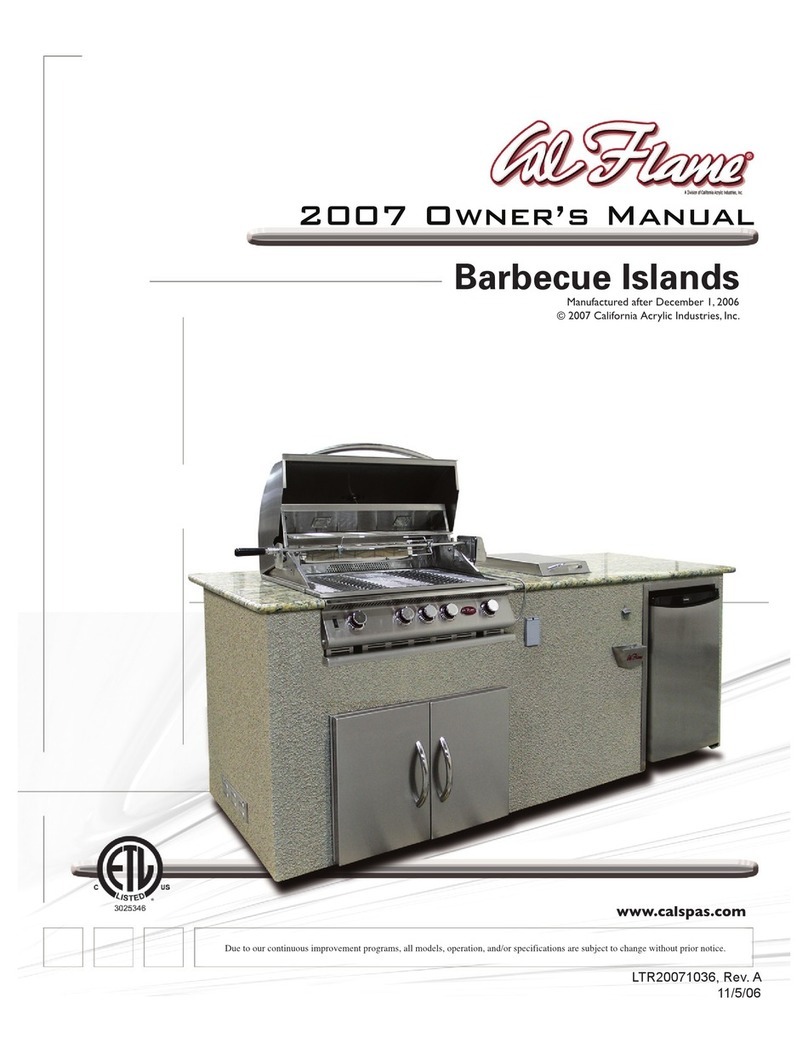 Calflame MI-001 owner's manual