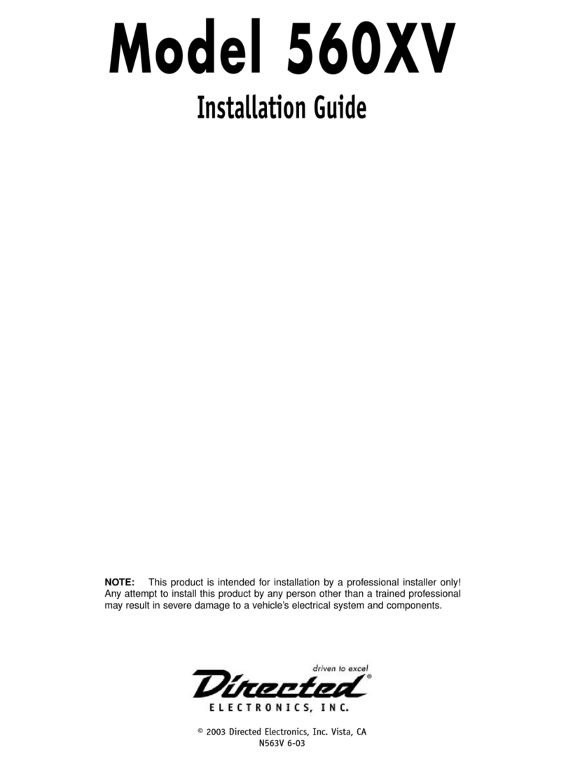 Directed Electronics 560XV User manual