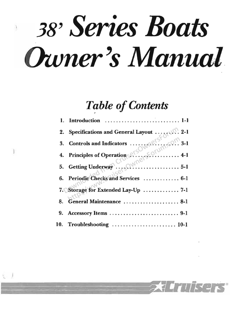Cruisers 38' Series owner's manual