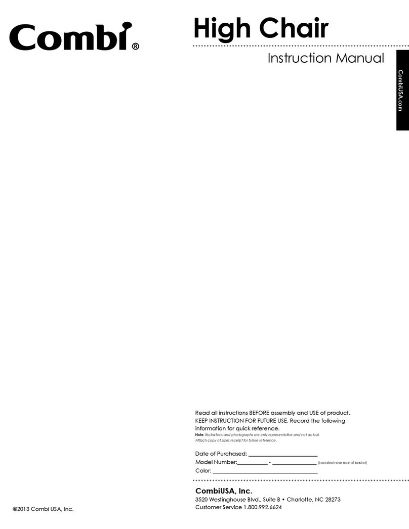Combi High Chair instruction manual