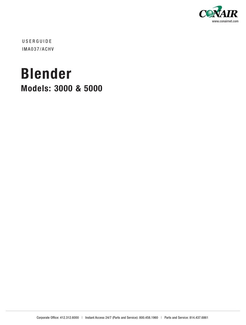 Conair 3000 User manual