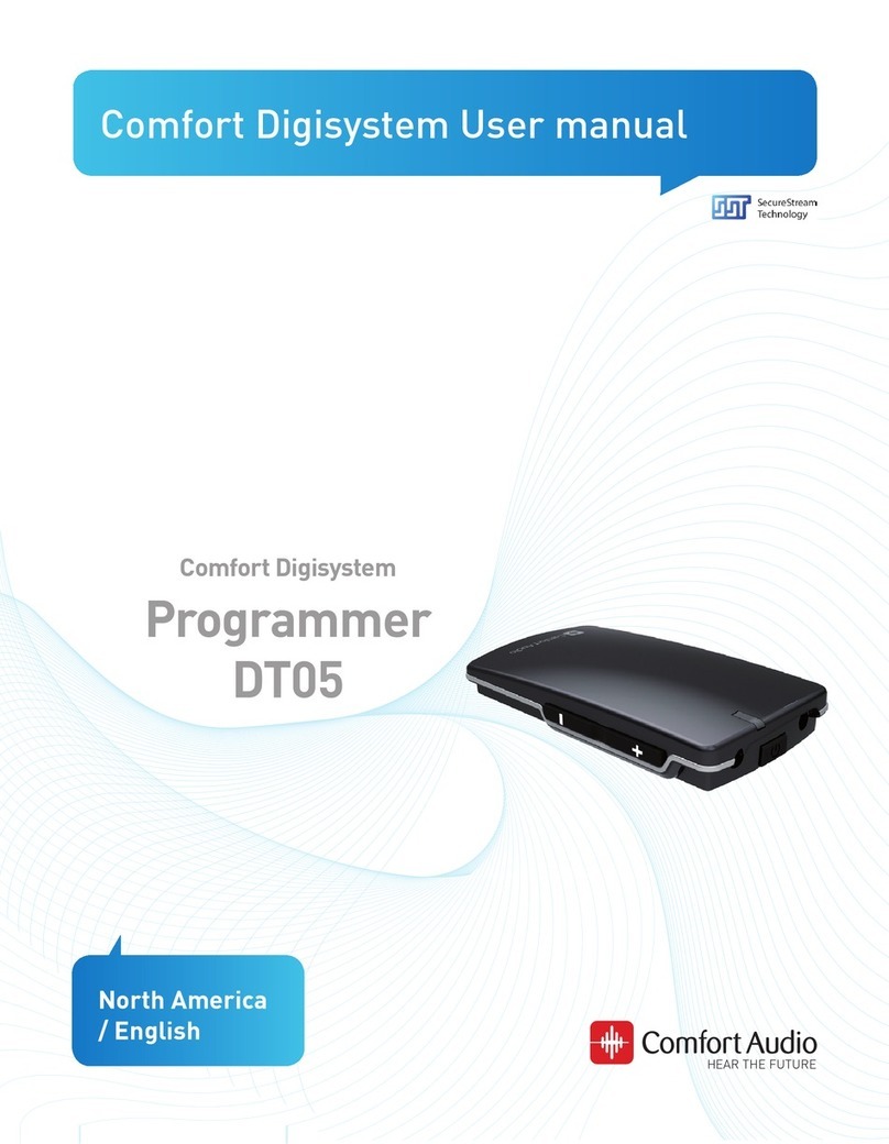 Comfort audio Comfort Digisystem Programmer DT05 user manual Comfort audio Comfort Digisystem Programmer DT05 user manual