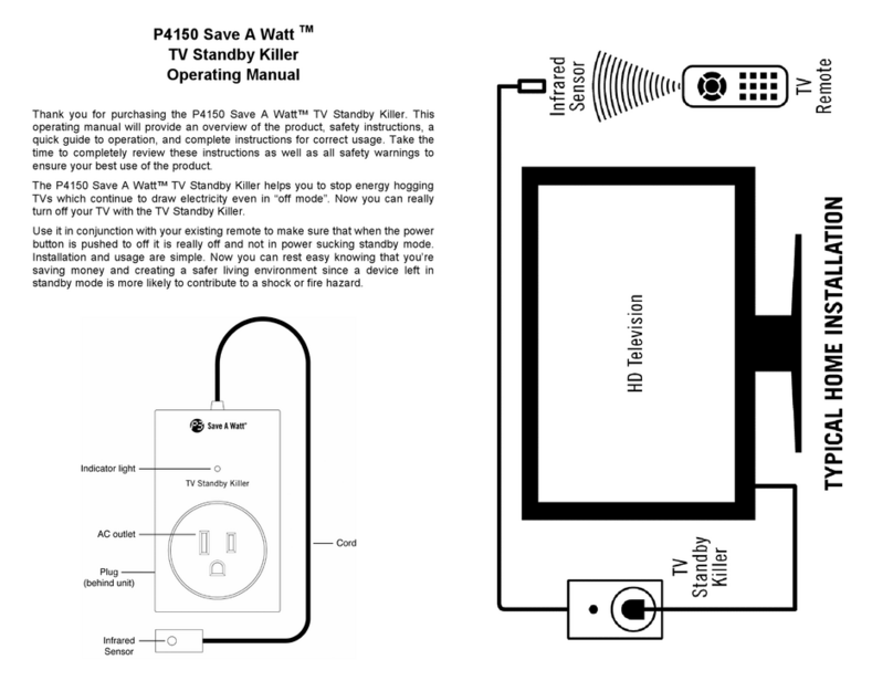 P3 International Save A Watt P4150 operating manual