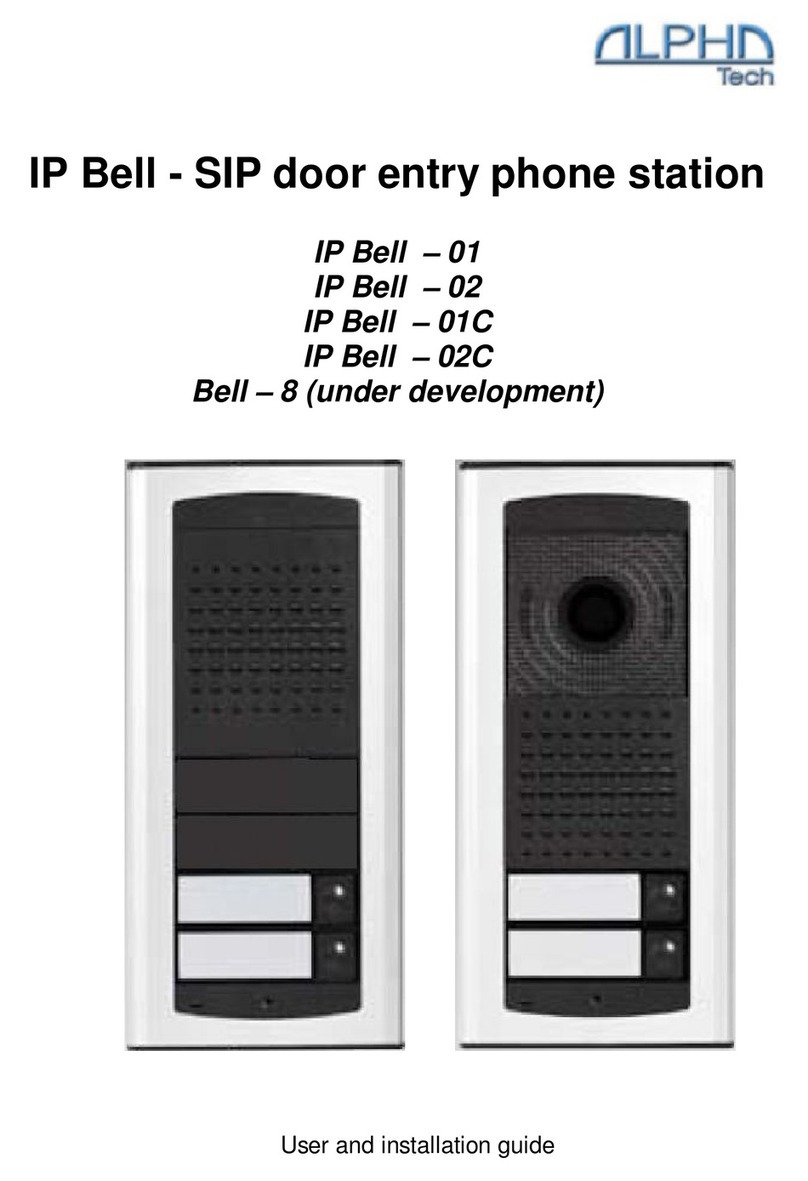 Alpha Technologies IP Bell - 01 User and installation guide
