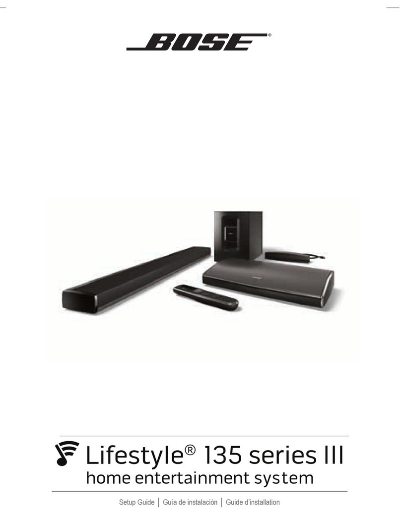 Bose Lifestyle 135 Series III User manual