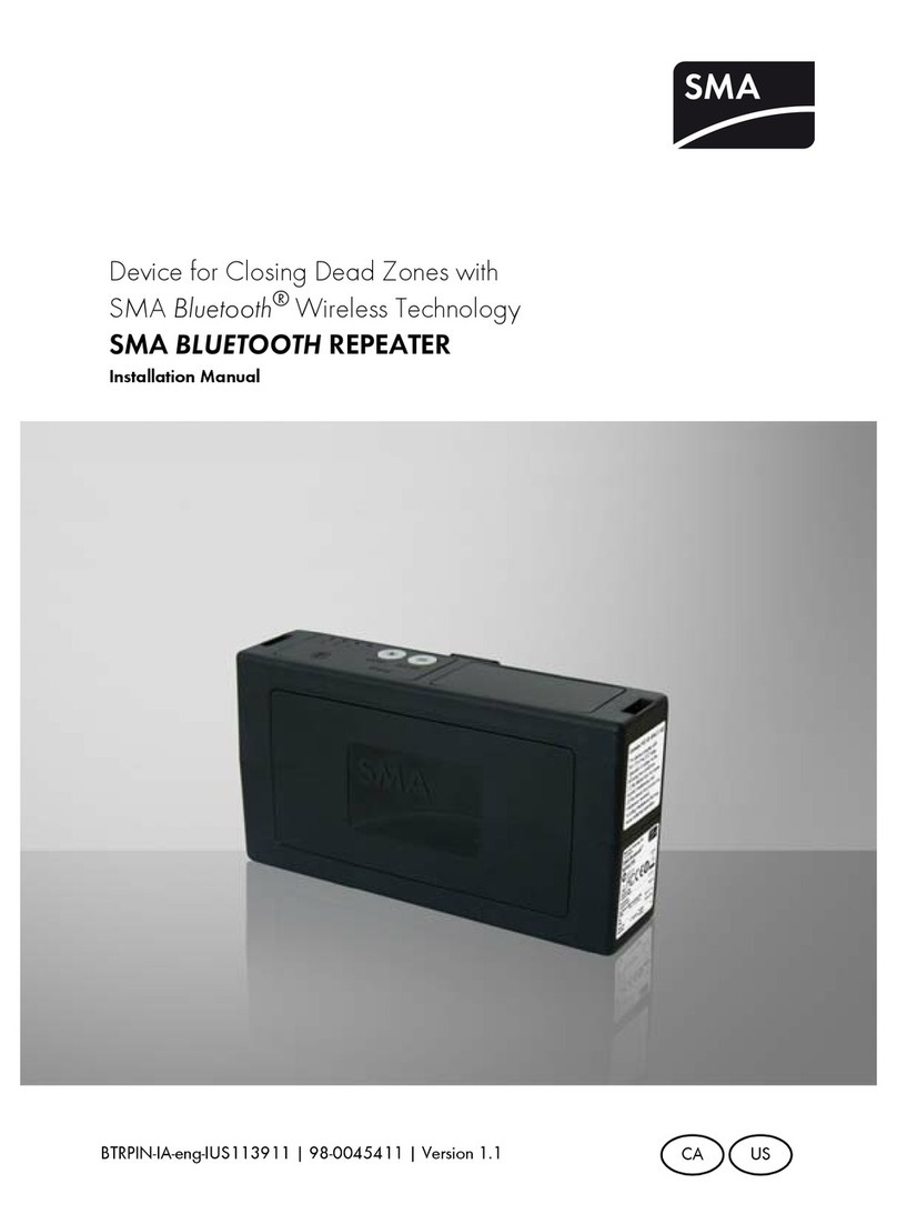 SMA BLUETOOTH REPEATER installation manual