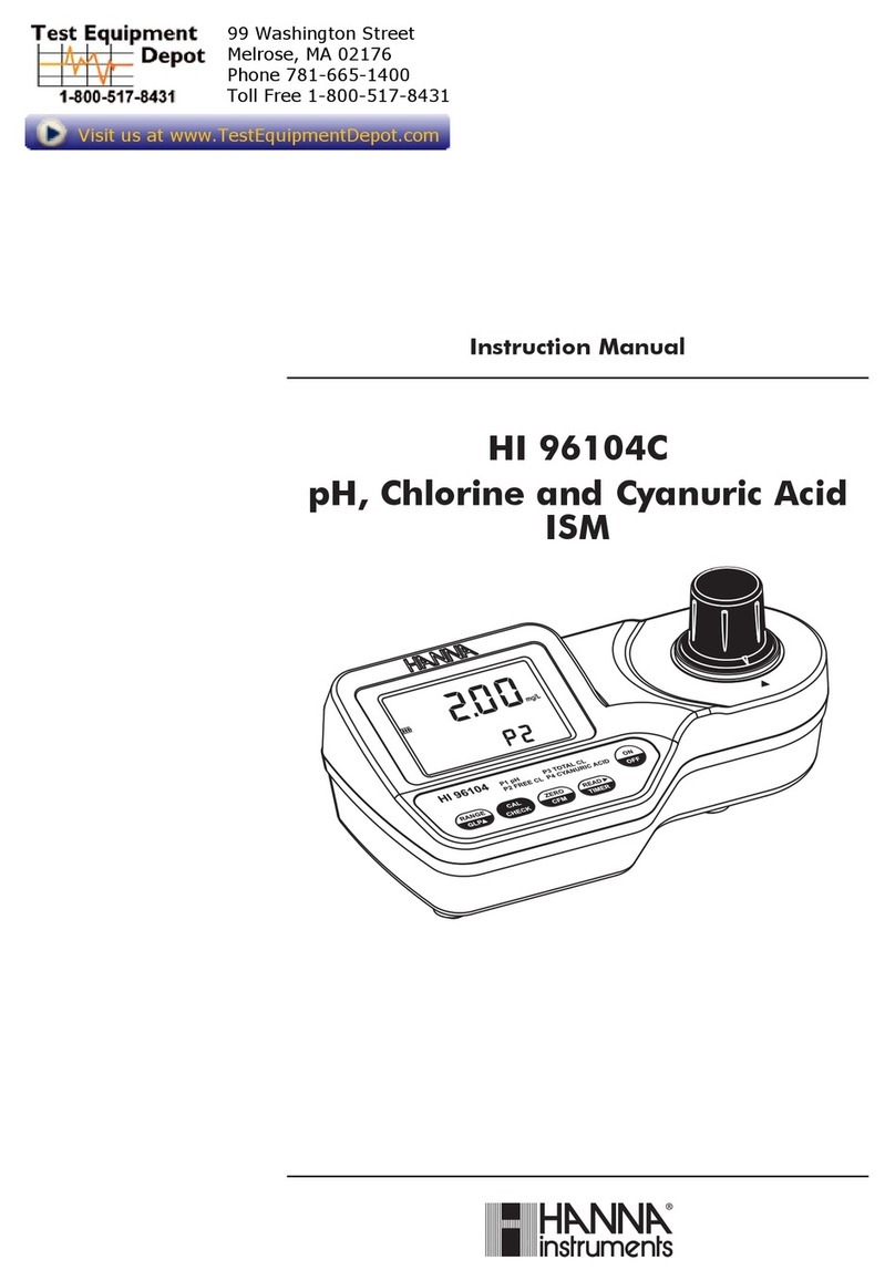 Hanna Instruments HI 96104C User manual