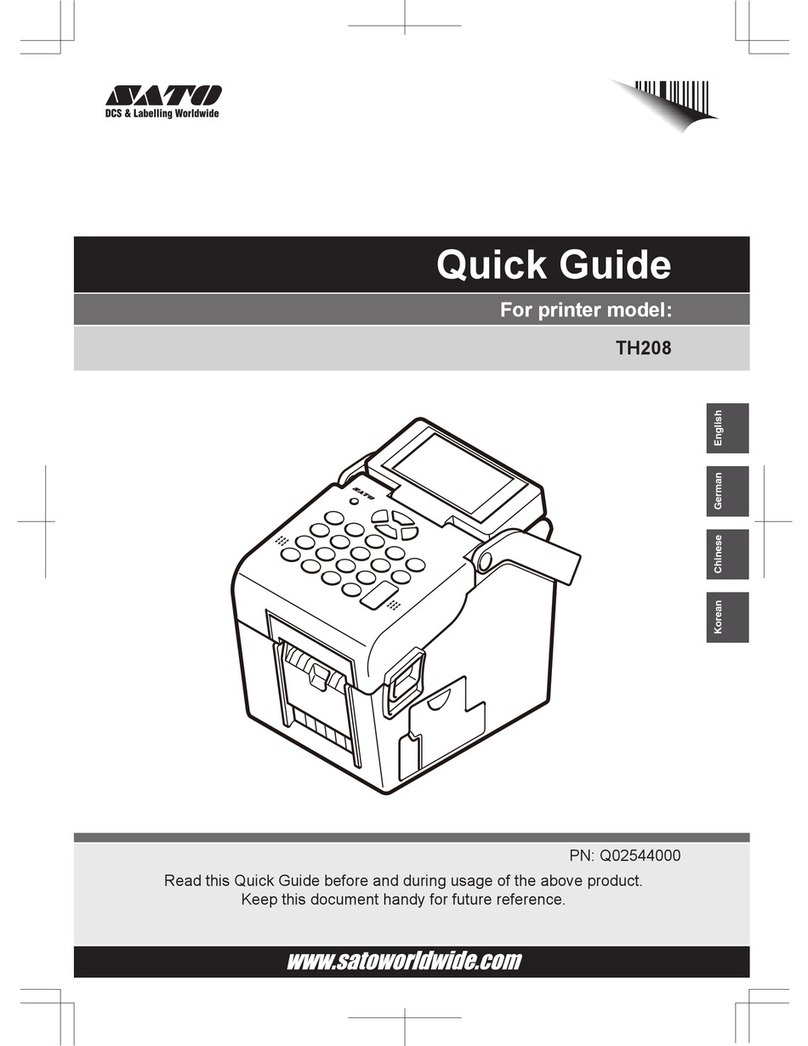 SATO TH208 User manual