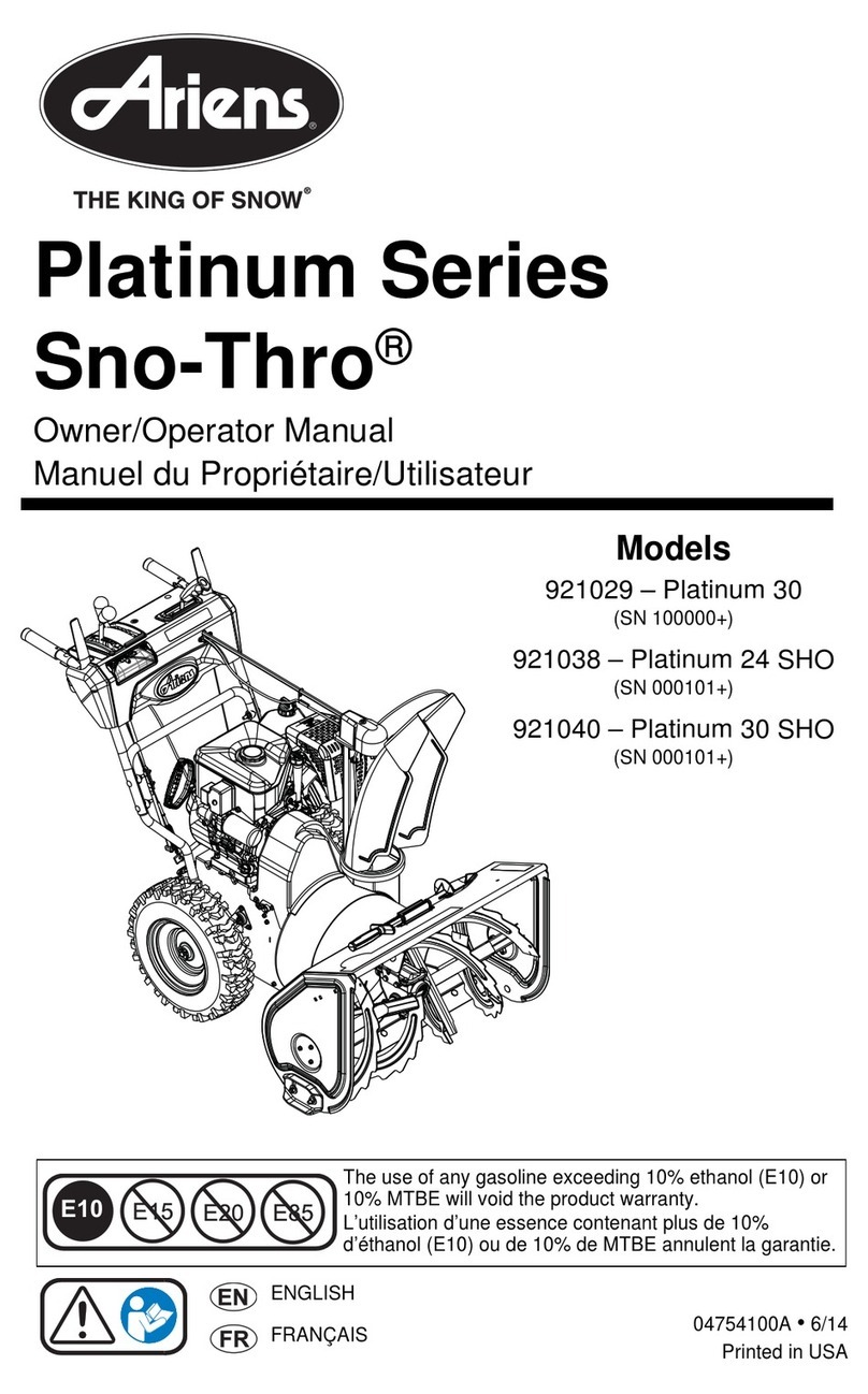 Ariens 921029 Owner's manual