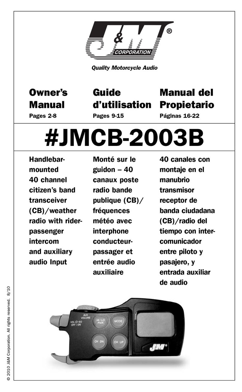 J&M Corporation JMCB-2003B owner's manual