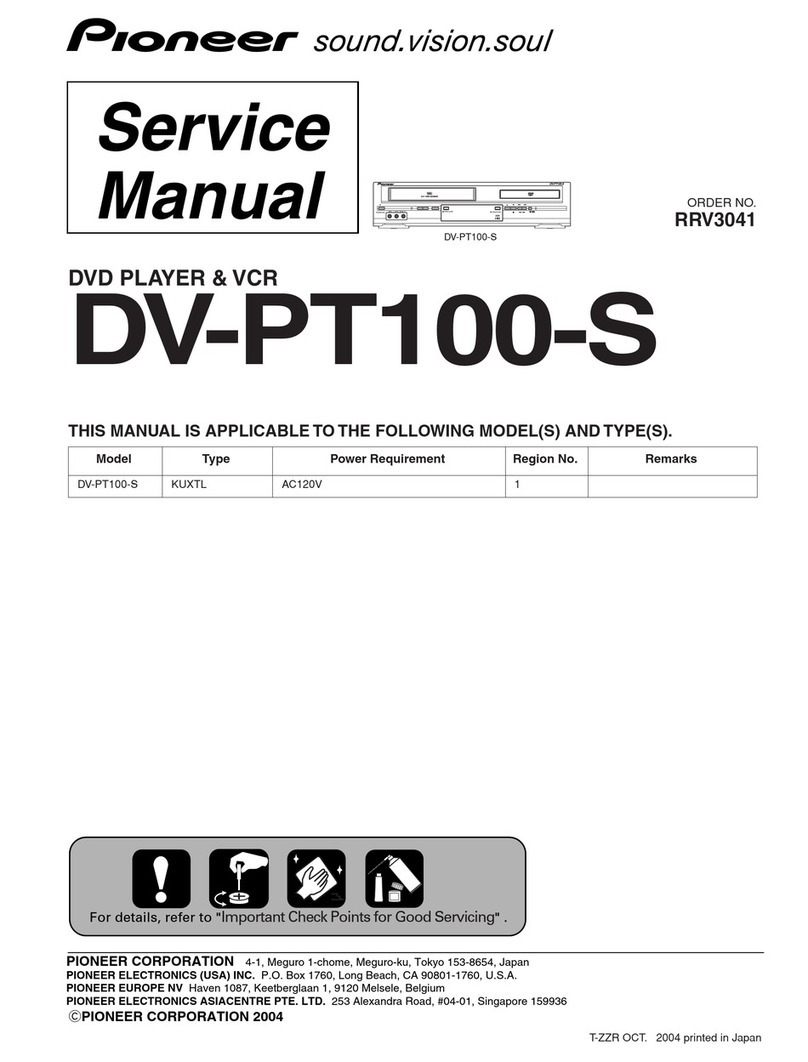 Pioneer DV-PT100-S Service manual