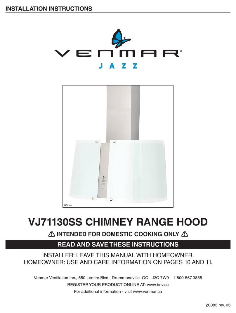 Venmar VJ71130SS installation instructions