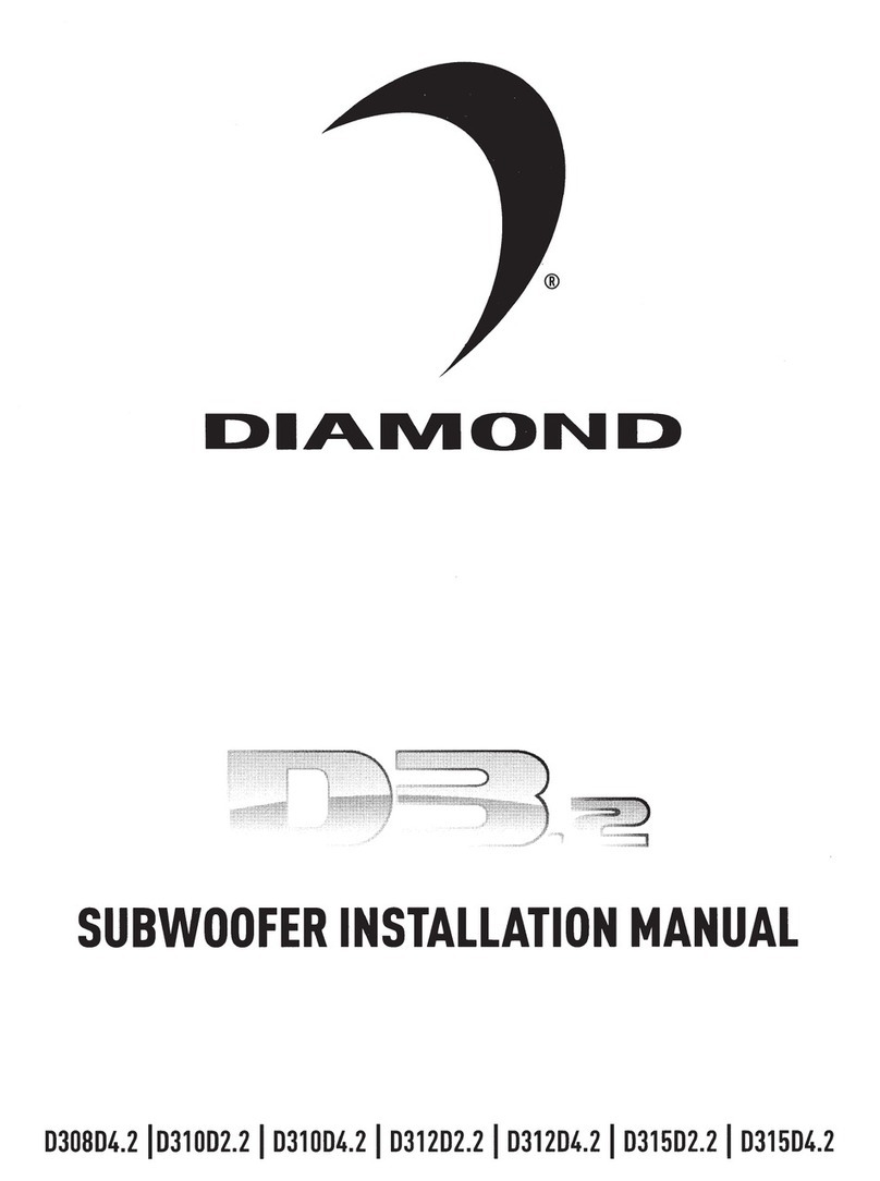 Diamond Audio Technology D308D4.2 installation manual