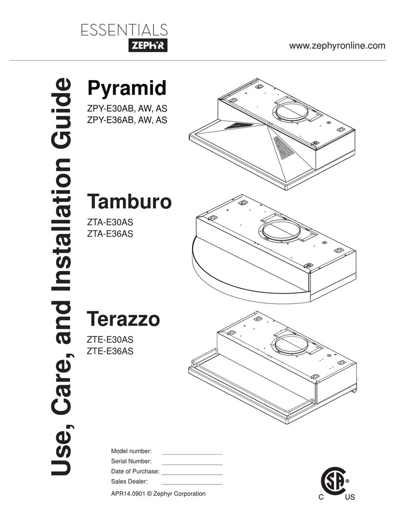 Zephyr ZPY-E30AB Installation guide Zephyr ZPY-E30AB Installation guide