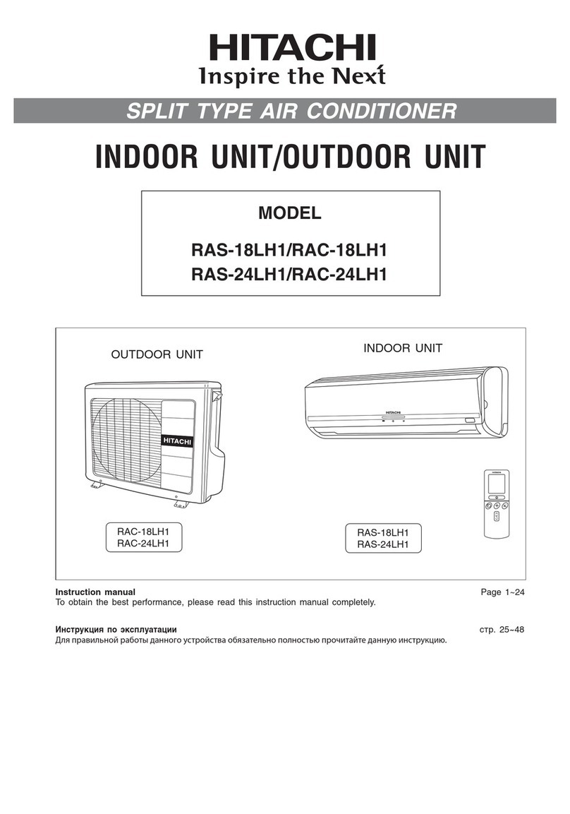 Hitachi RAS-18LH1 user manual
