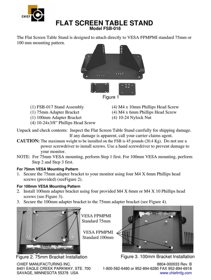 CHIEF FSB-018 quick guide