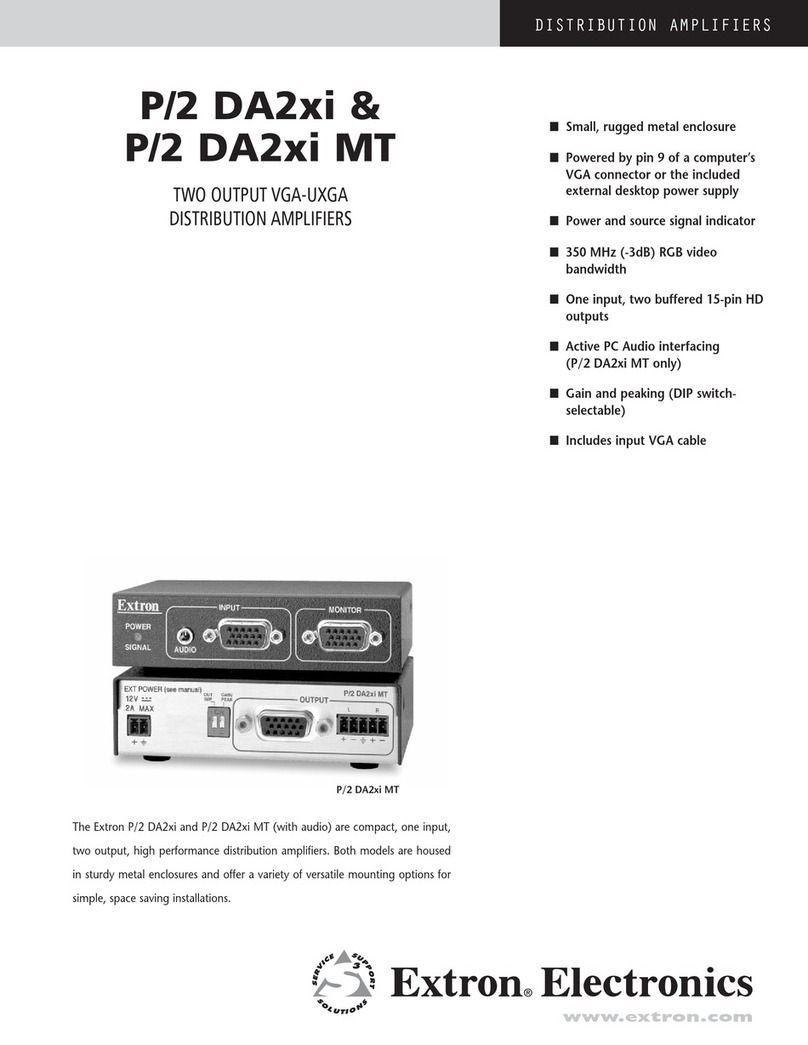 Extron electronics Extron P/2 DA2xi User manual