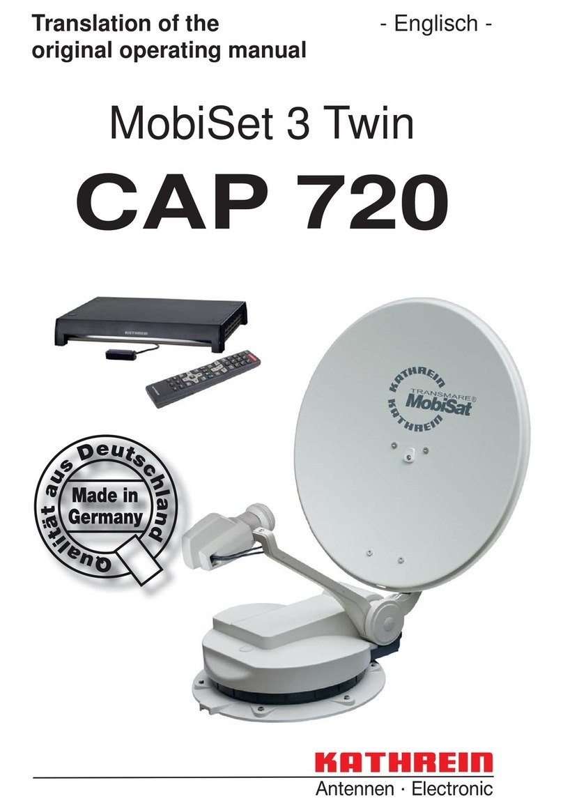 Kathrein MobiSet 3 Twin CAP 720 User manual