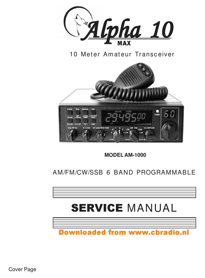 Alpha 10 AM-1000 Service manual