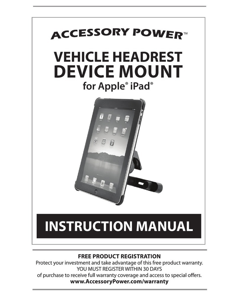 Accessory Power Vehicle Headrest Mount instruction manual