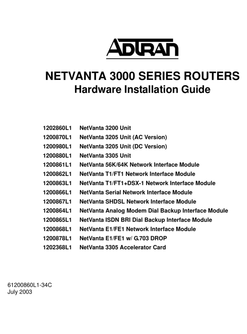 ADTRAN NetVanta 3000 Series Manual