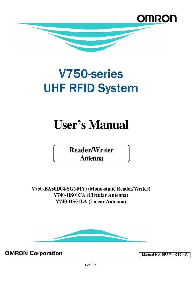Omron V750-BA50D04-SG-MY user manual Omron V750-BA50D04-SG-MY user manual