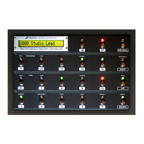 Fractal Audio MFC-101 MARK III User manual