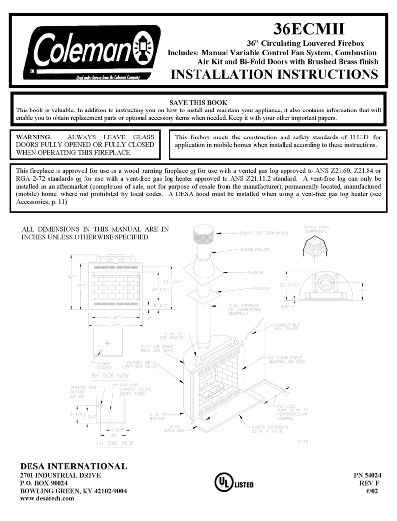 Coleman 36ECMII User manual