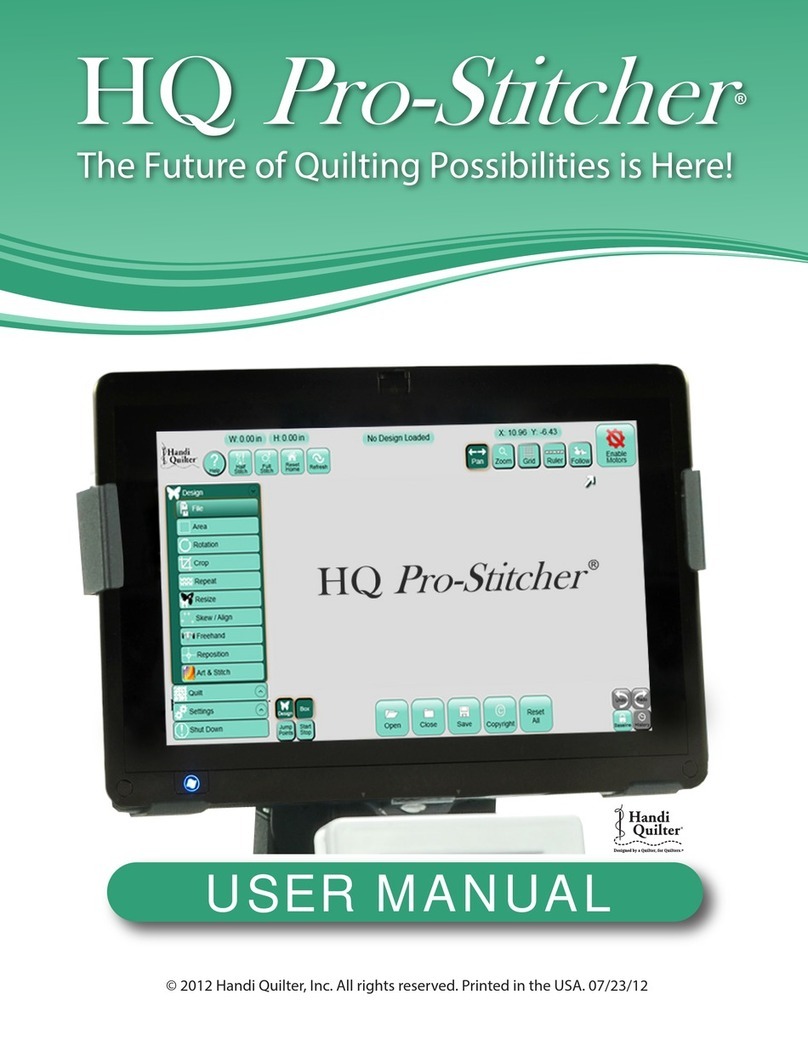 handi quilter HQ Pro-Stitcher User manual handi quilter HQ Pro-Stitcher User manual
