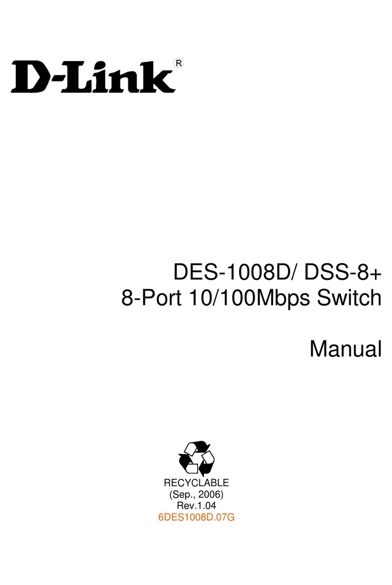 D-Link DES-1008D User manual