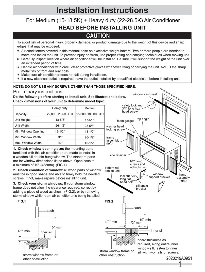 Frigidaire Medium User manual