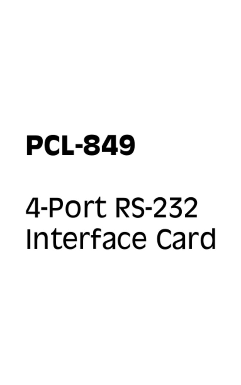 Advantech PCL-849 User manual