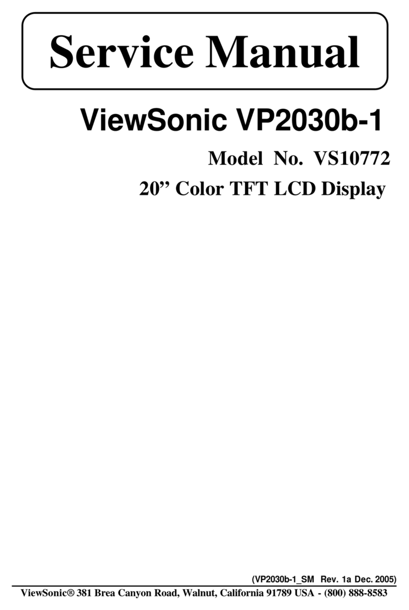 ViewSonic VP2030b-1 Service manual